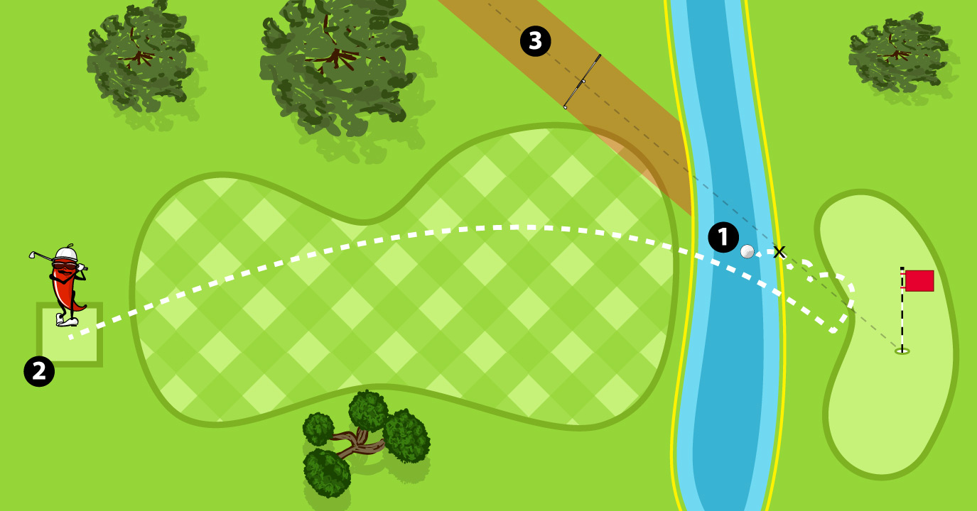 Relief from a Yellow Penalty Area Example 2 Relief from a Yellow Penalty Area Example 2